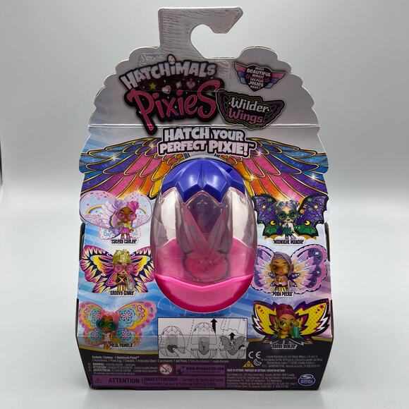 NEW Hatchimals Pixies Wilder Wings Cutesy Carlee Includes 2 Accessories - Picture 2 of 6